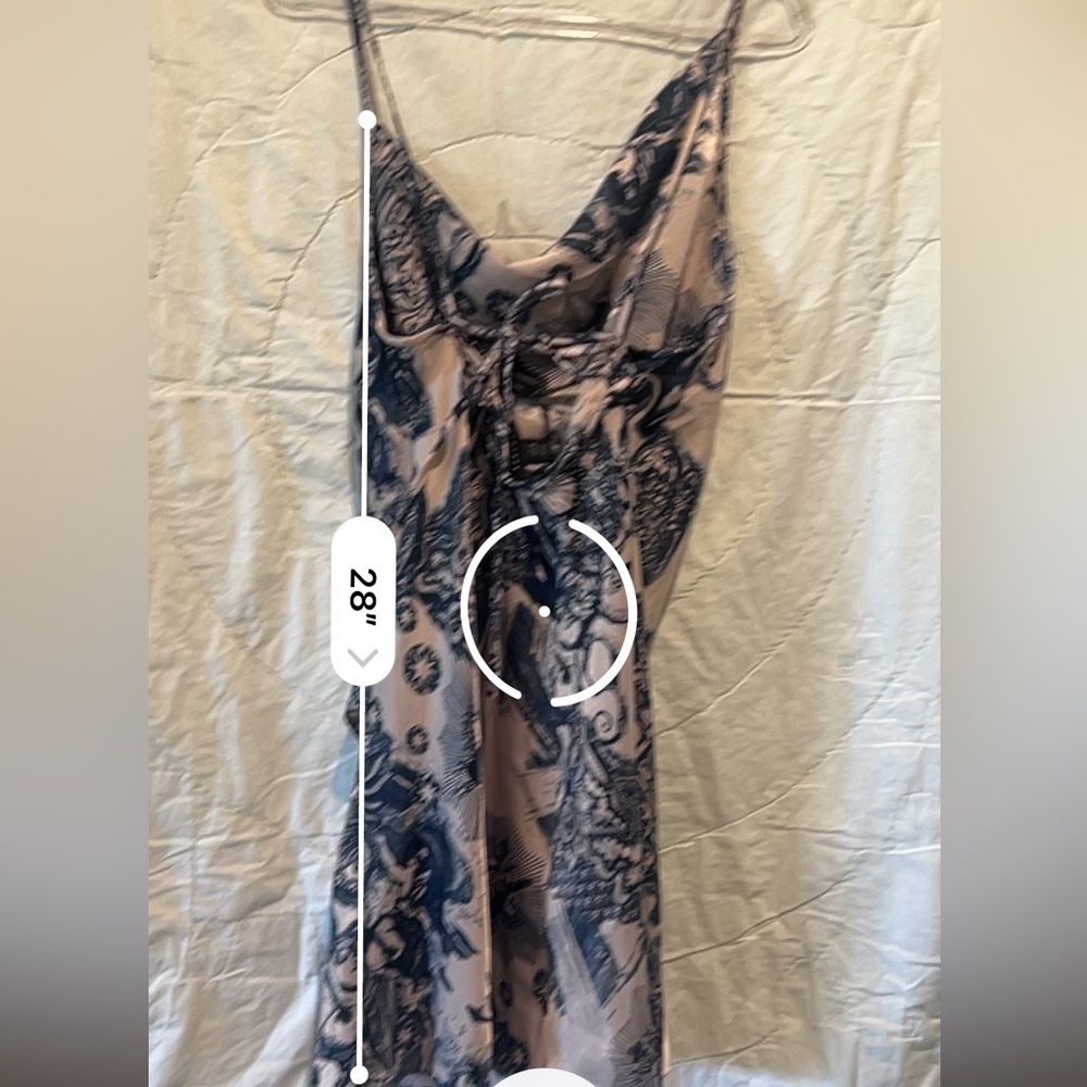 Topshop Idol Tattoo Print Satin Slipdress Size:6 - Picture 14 of 16
